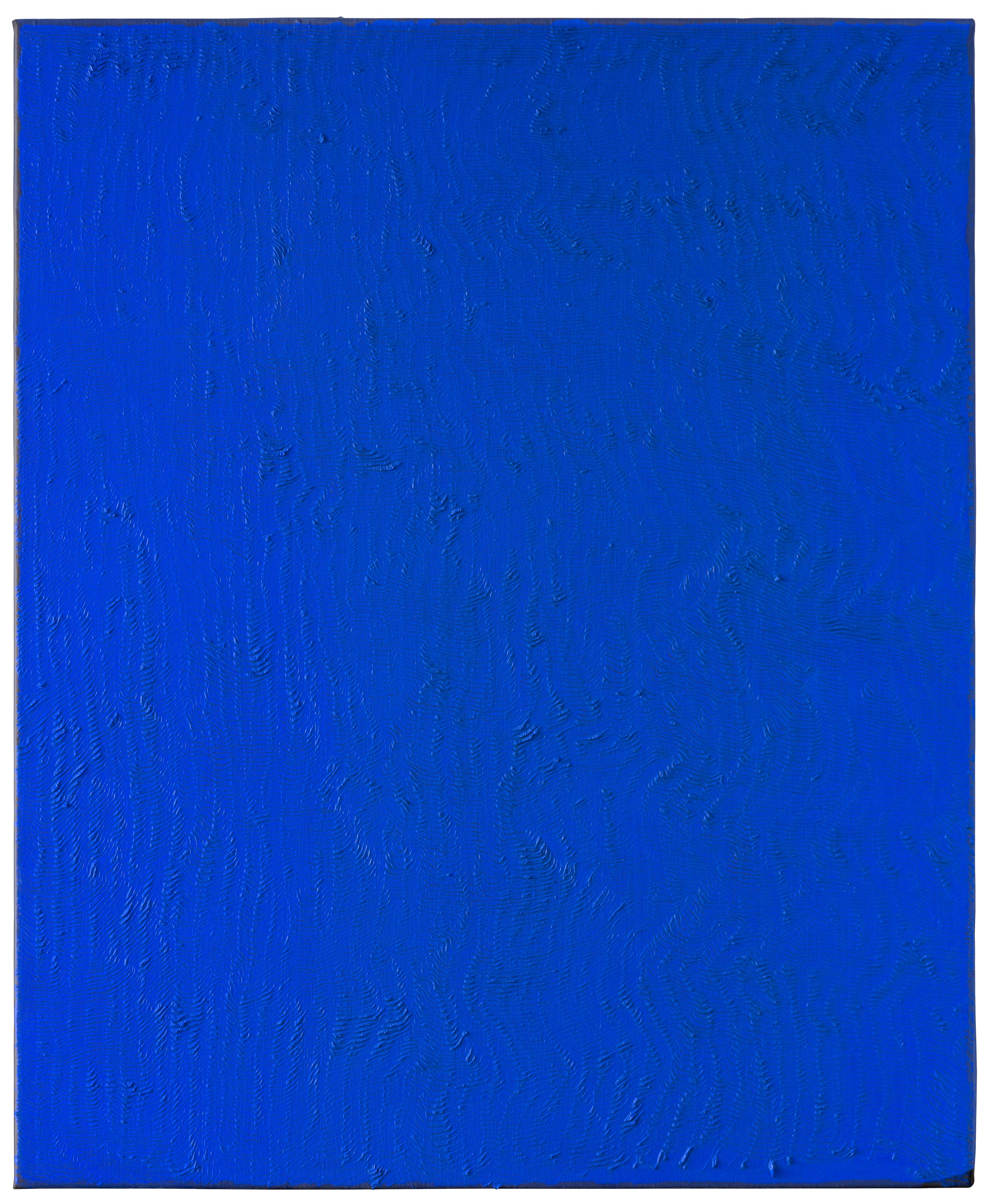 Easel Painting—Blue No5, 2025, oil on canvas, 110 × 90 cm