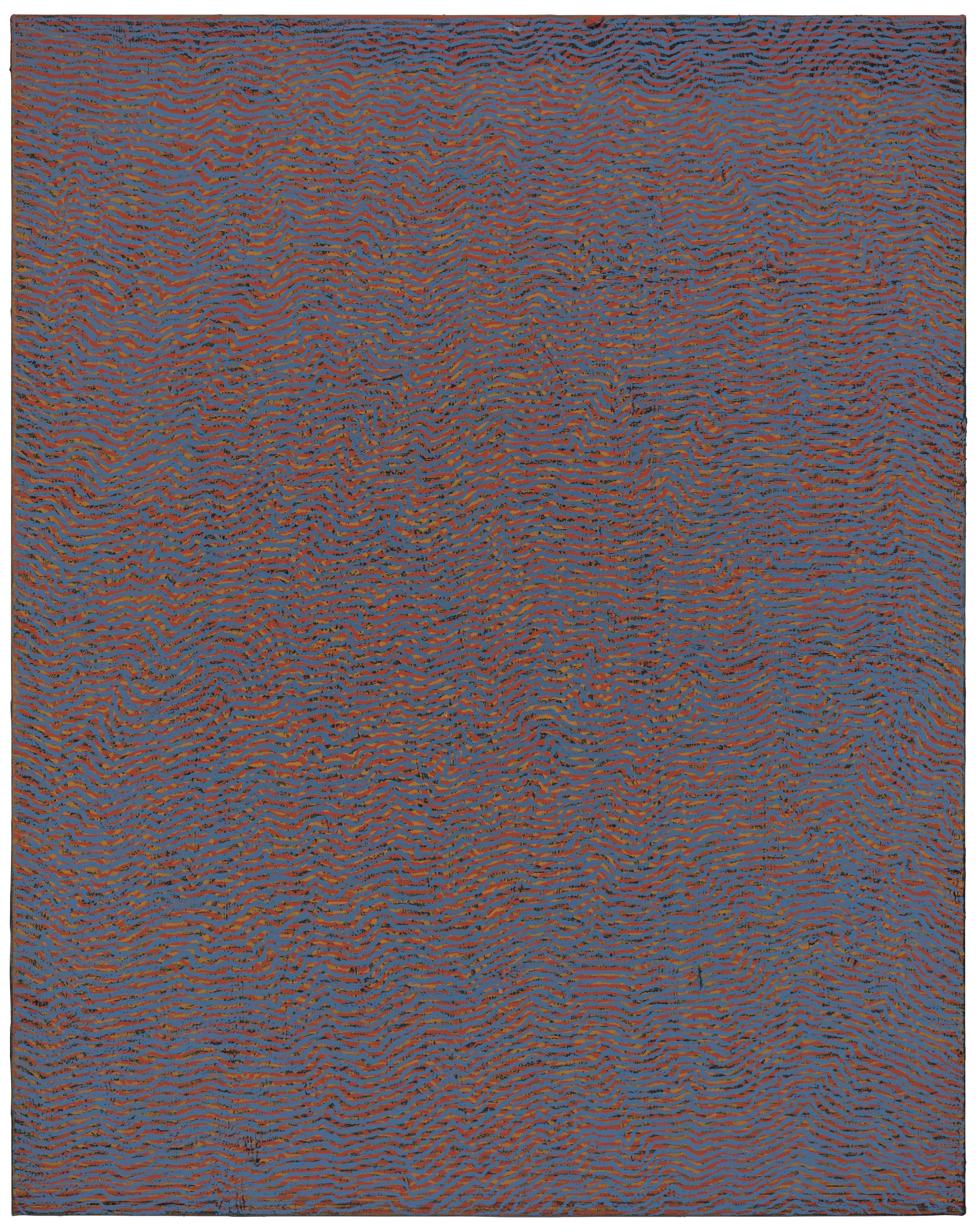 Easel Painting—Red Blue No2, 2025, oil on canvas, 150 × 120 cm