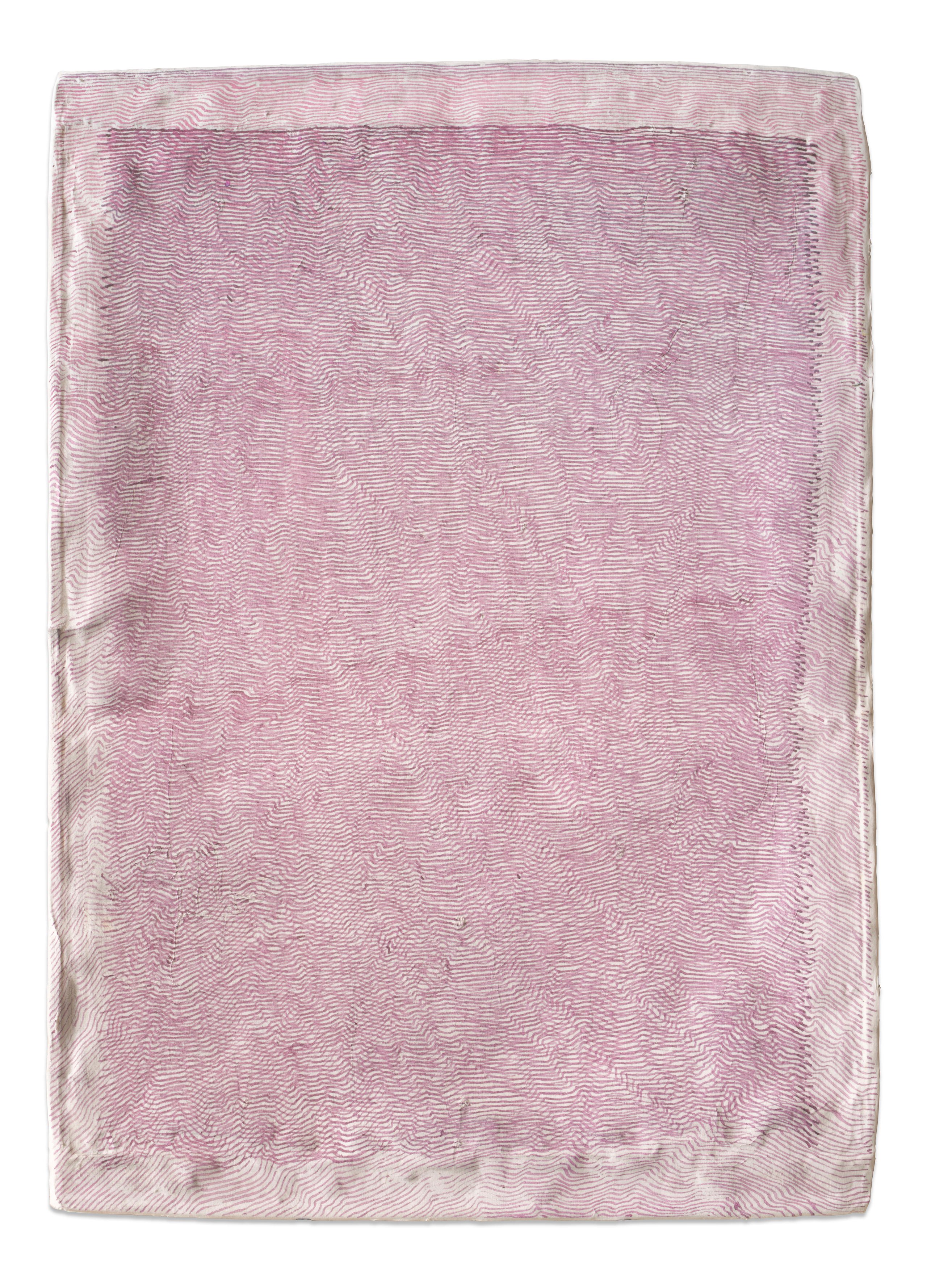 Score No2507, 2025, ink on aluminium, 46 × 33 cm