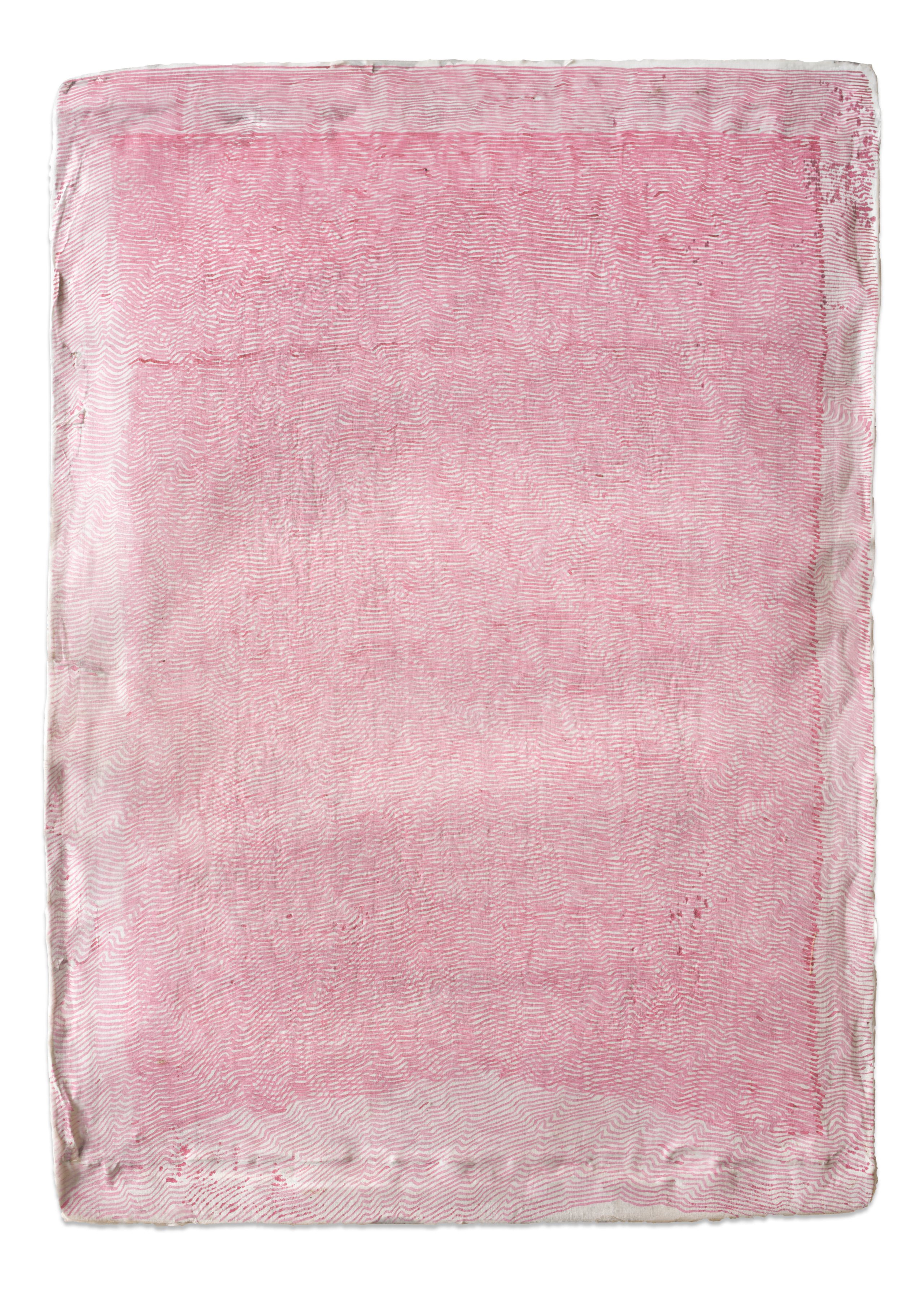 Score No2509, 2025, ink on aluminium, 46 × 33 cm
