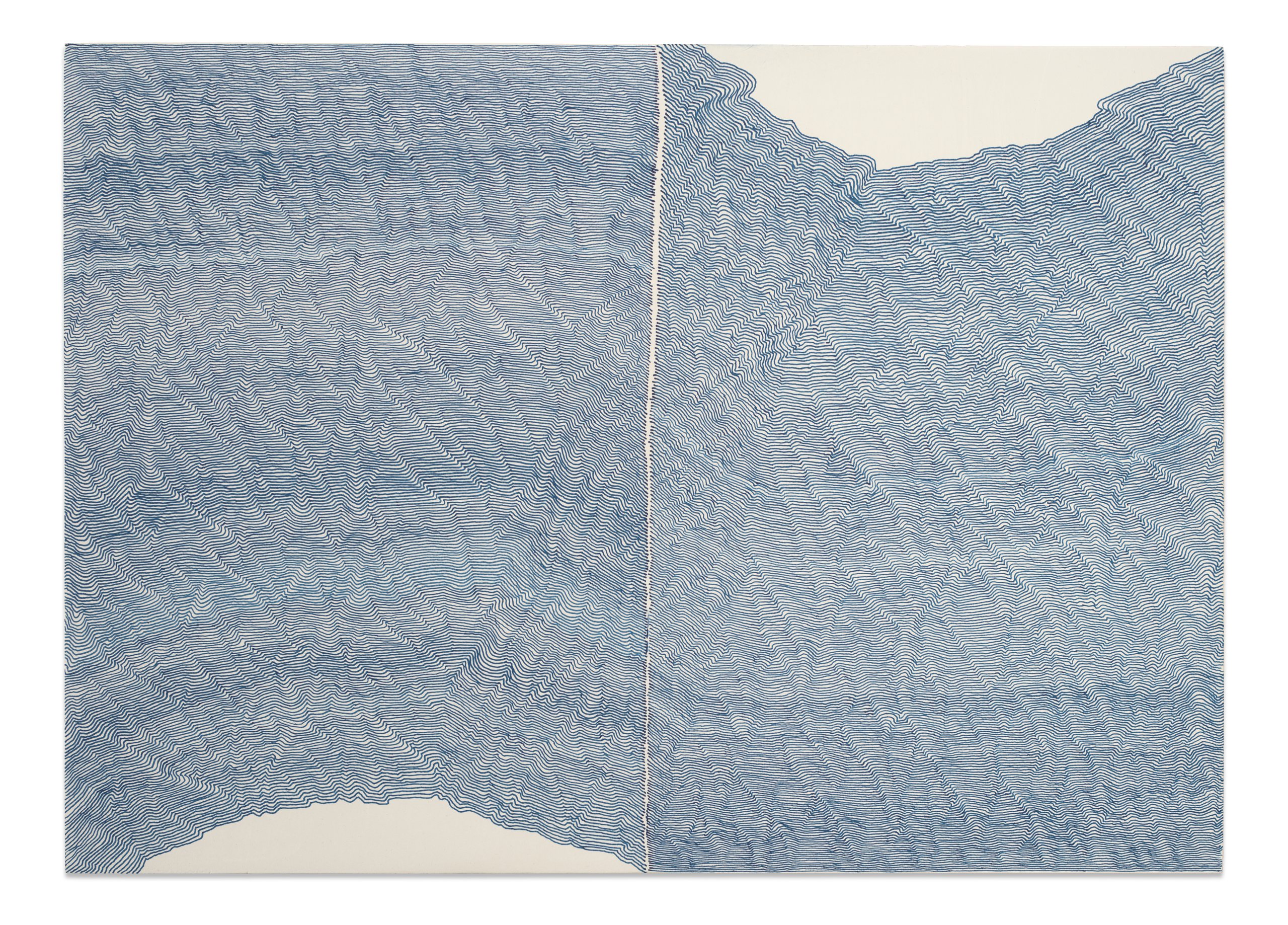 Score No2512, 2025, ink on mdf, 30 × 42 cm