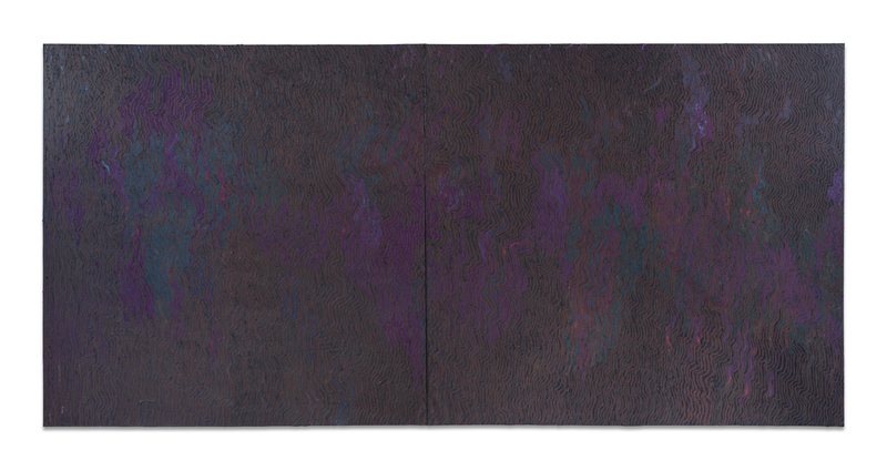 Bigger than—Monochrome No6, 2025, oil on canvas, 197 × 412 cm