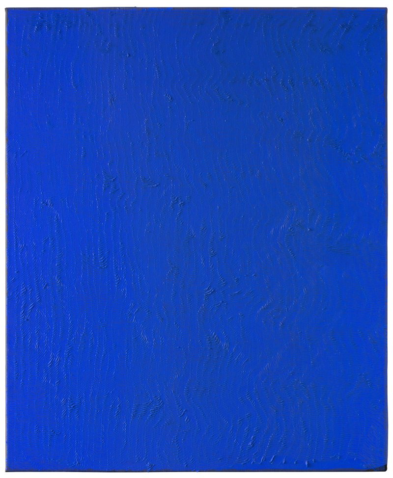 Easel Painting—Blue No5, 2025, oil on canvas, 110 × 90 cm