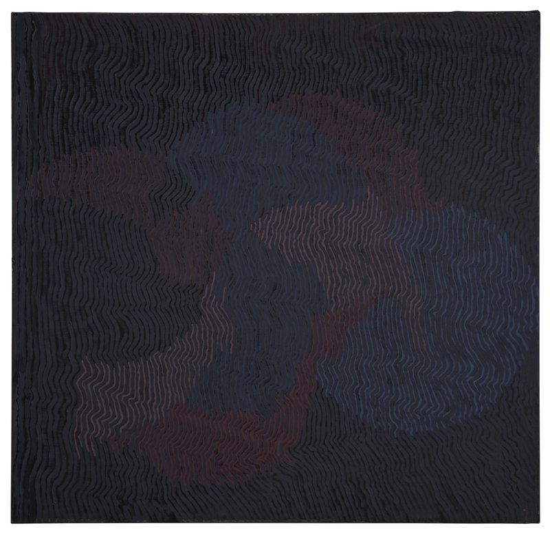 Easel Painting—Red Blue No8, 2025, oil on canvas, 200 × 207 cm