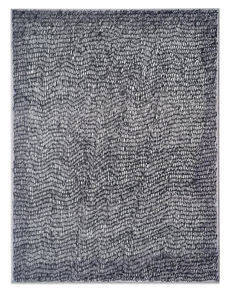Score No2404, 2024, ink on mdf, 25 × 19 cm