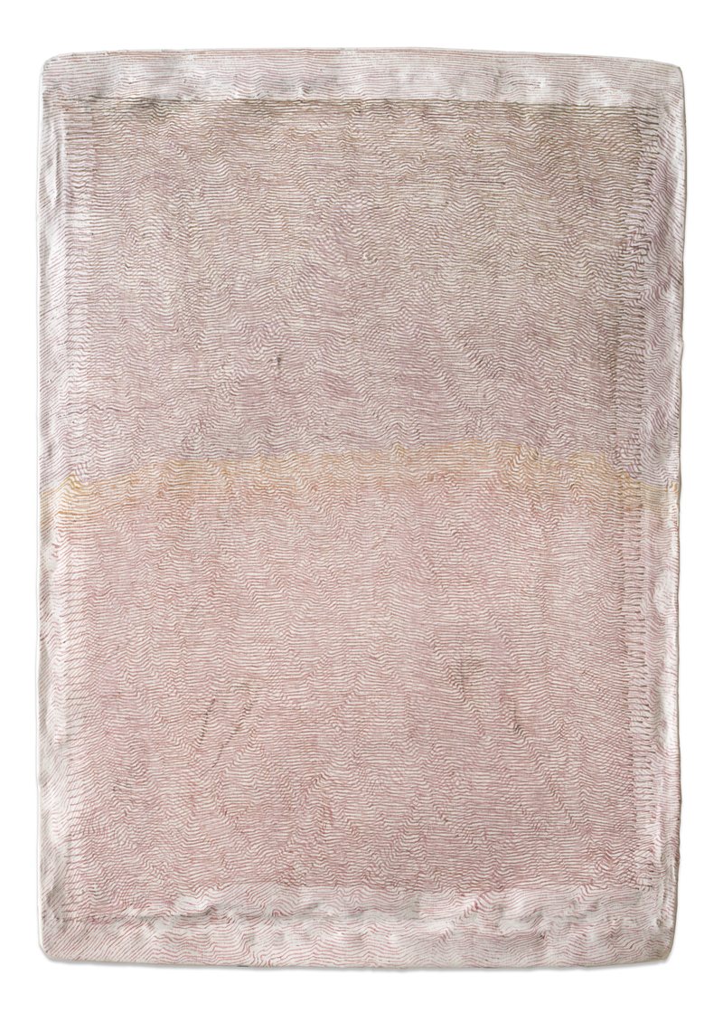 Score No2510, 2025, ink on aluminium, 46 × 33 cm