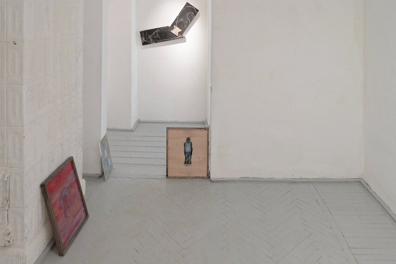 Studio-Style Display: Leaning Paintings